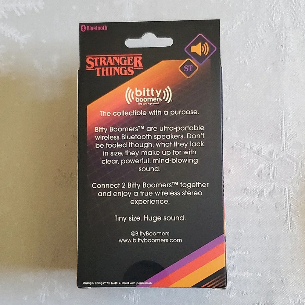 NIB New Netflix Stranger Things Eleven Bitty Boomer Bluetooth Speaker - Picture 5 of 6